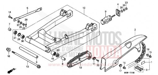 BRAS OSCILLANT (1) CB500T de 1996